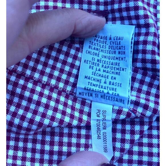 Ralph Lauren Men’s Slim Fit Stretch Oxford Gingham Button Down Shirt - Size XL - Picture 8 of 9